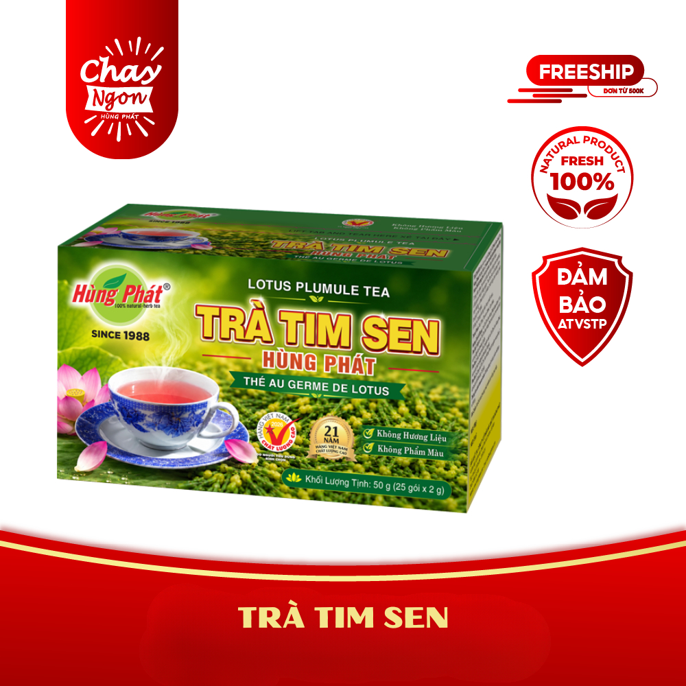 Trà Tim Sen Túi Lọc Hùng Phát - TTS - 50g - đạt chuẩn ISO HACCP