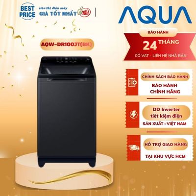 Máy Giặt Aqua Inverter 10kg AW10-BP4959U1K(B) Giặt Thông Minh AI, Giặt Hơi Nước, Wifi, Chính Hãng