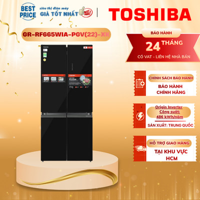 GR-RF665WIA-PGV(22)-XK | Tủ lạnh Toshiba Inverter 515 lít Multi Door - Chính Hãng