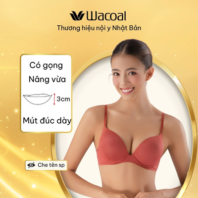 Áo lót Wacoal IIBE5481 có gọng nâng vừa mềm mại co dãn thoáng khí - IBE5481