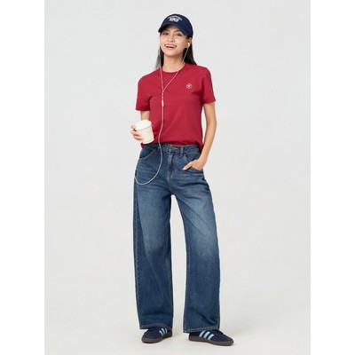 Áo Phông Nữ Yody Form Boxy Cơ Bản Mềm Mại Thoáng Mát WCTS26A002