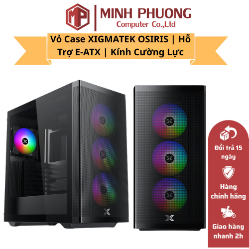 Vỏ Case XIGMATEK OSIRIS | Hỗ Trợ E-ATX | Kính Cường Lực