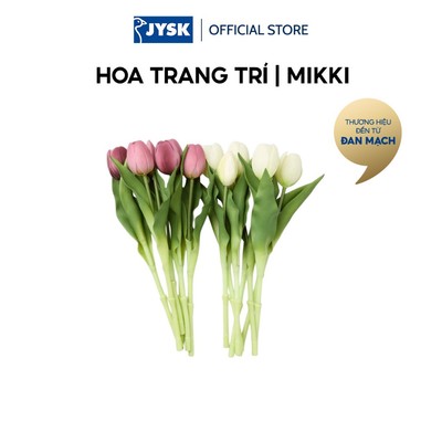 Hoa trang trí | JYSK MIKKI | nhựa PE/PET | nhiều màu | C30cm (7 bông)