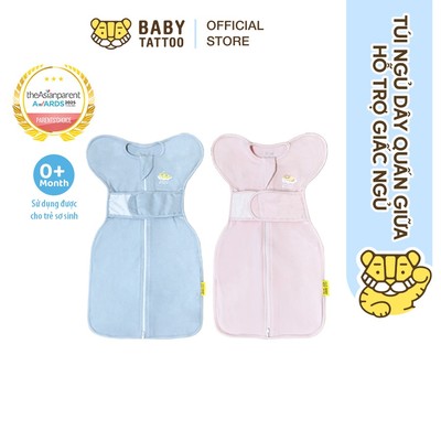 BABY TATTOO Túi Ngủ, Nhộng Chũn, Ủ Kén Dây Quấn Giữa Hỗ Trợ Giấc Ngủ, Chống Giật Mình Cho Bé 0-12 Tháng