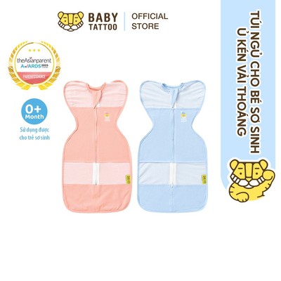 BABY TATTOO Túi Ngủ, Nhộng Chũn, Ủ Kén Chất Vải Thoáng Khí Cho Bé Sơ Sinh Từ 0-12 Tháng Tuổi