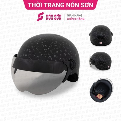 Mũ bảo hiểm có kính NÓN SƠN chính hãng BKP-ĐN089