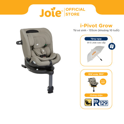 Ghế ngồi ô tô trẻ em cao cấp Joie i Pivot Grow Thunder xoay 360 độ kết nối Isofix