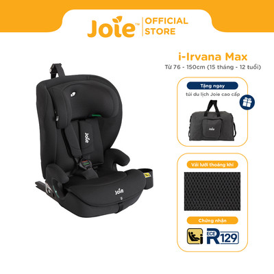 Ghế ngồi ô tô Joie i-Irvana Mesh dành cho bé từ 15 tháng đến 12 tuổi kết nối Isofix tiện lợi