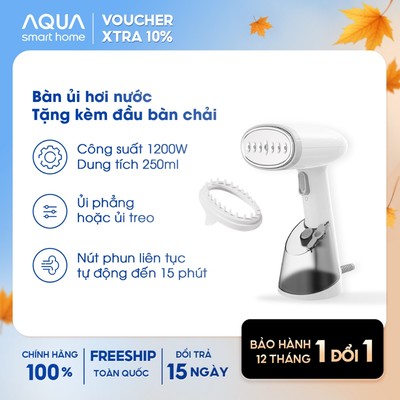 Bàn ủi hơi nước cầm tay Aqua SH2502R 250ml nút phun tự động, đèn cảnh báo - Bảo hành 12 tháng