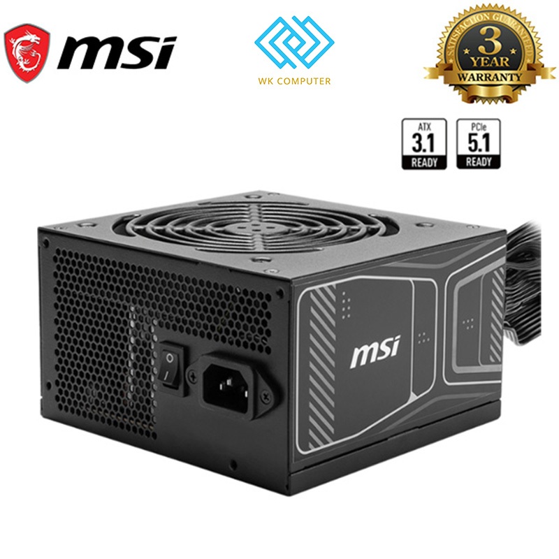 Nguồn MSI MAG A850GN 850W PCIE5 80 Plus Gold | Mới, Bảo Hành 36 Tháng