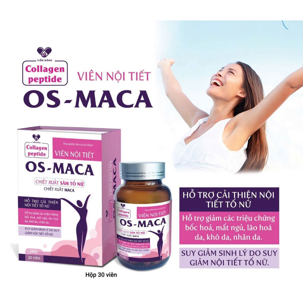 Viên nội tiết OS-MACA(chiết xuất Sâm tố nữ, chiết xuất maca)