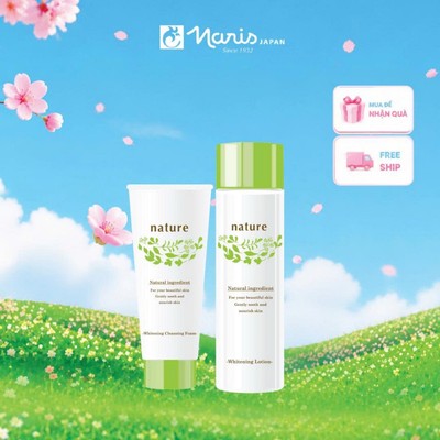 Bộ sản phẩm dưỡng sáng da ban ngày Naris Nature Whitening