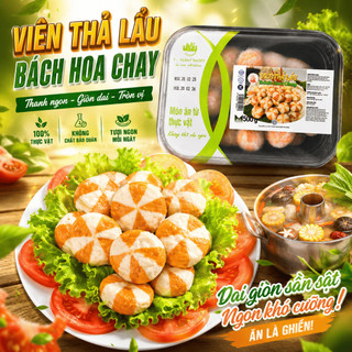 Viên Thả Lẩu Bách Hoa Chay 500g (HÀNG ĐÔNG LẠNH)