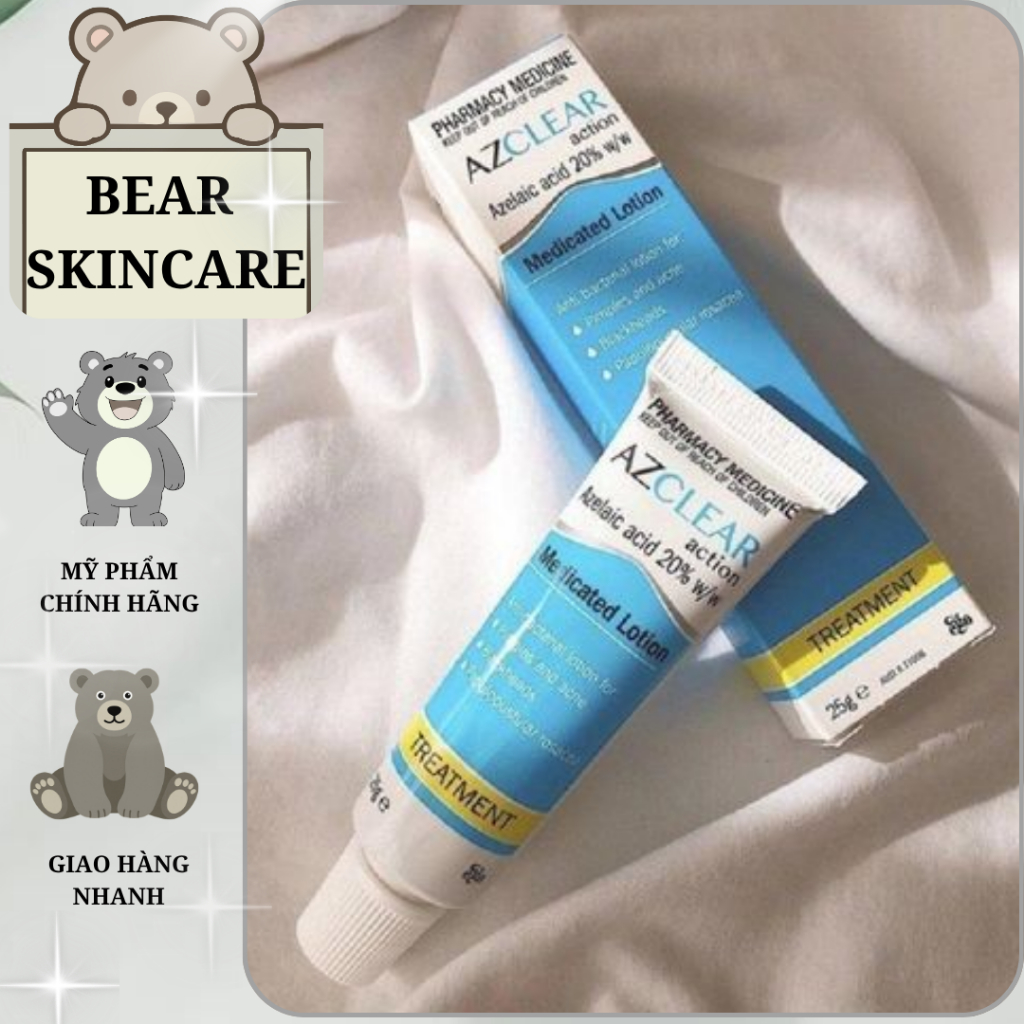 Kem Azclear Action Lotion giảm mụn, mờ thâm 25gr