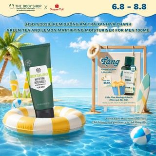 Kem Dưỡng Ẩm Trà Xanh Và Chanh Green Tea And Lemon Mattifying Moisturiser For Men 100ml The Body Shop