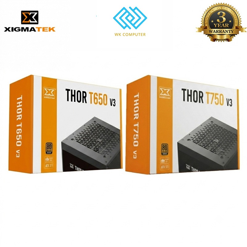 Nguồn Máy Tính Xigmatek Thor T650 / T750 V3- 650W 80Plus Bronze | Mới ( Bảo Hành 36 Tháng )