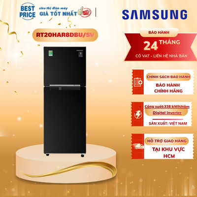RT20HAR8DBU/SV Tủ Lạnh Samsung – 208 Lít, Inverter, Làm Lạnh Đa Chiều RT20HAR8DBU/SV