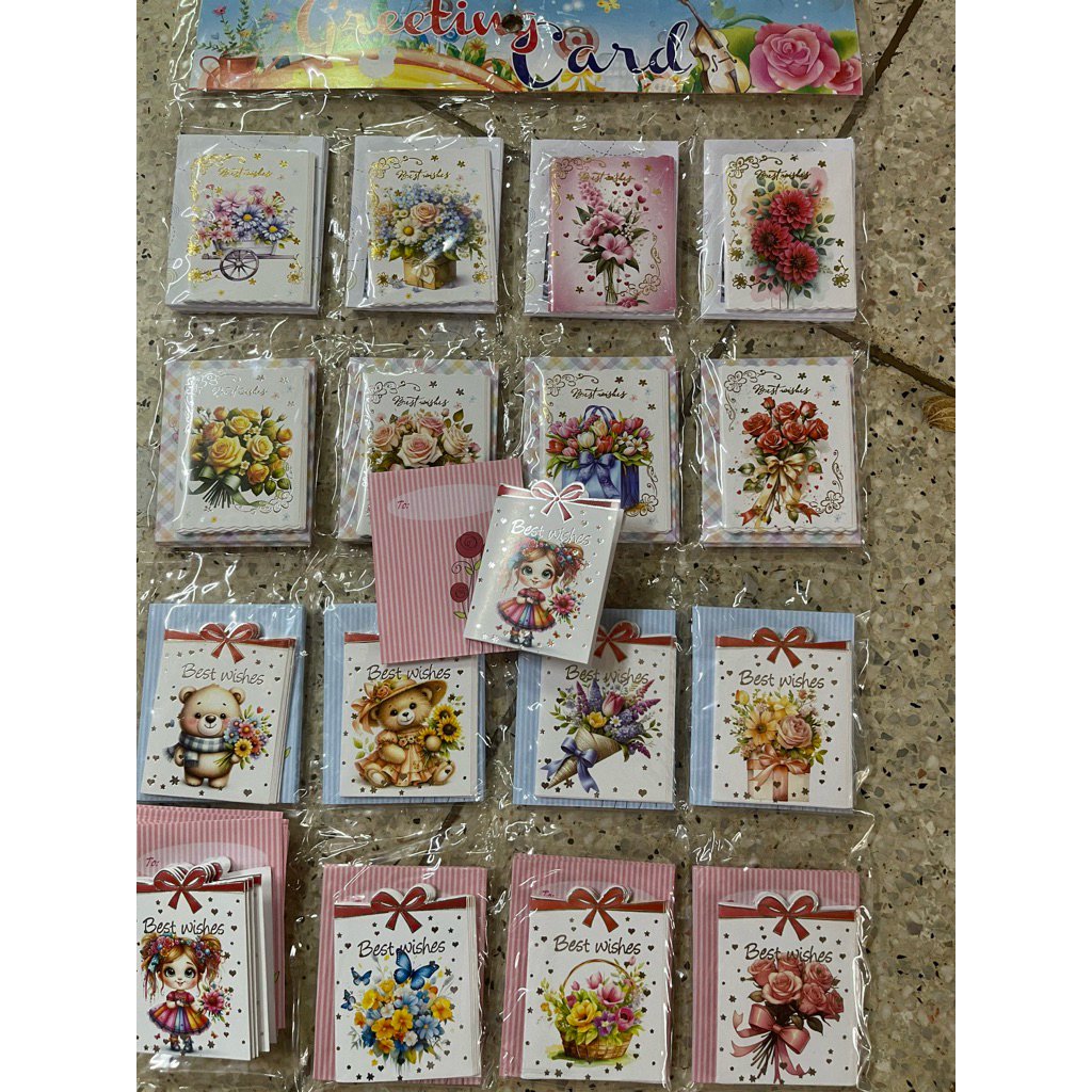 1 vĩ thiệp 160 tờ có bao thư Best wishes
