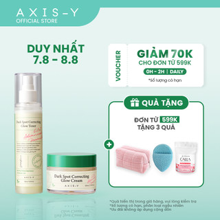 Combo Dưỡng Sáng Mờ Thâm AXIS-Y Kem dưỡng & Toner | Dark Spot Cream & Toner 50ml & 125ml