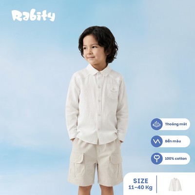  Áo sơ mi trắng dài tay bé trai Rabity 912.900
