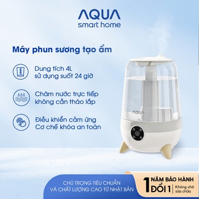 [KOL] Máy phun sương tạo ẩm AQUA HUS101R 3.5L có khay khuếch tán tinh dầu, phun sương cấp ẩm