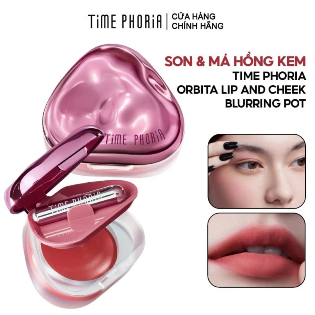 Son & Má Hồng Kem Đa Năng Time Phoria Orbita Lip And Cheek Blurring Pot