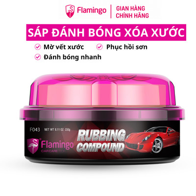 Sáp đánh bóng xóa mờ vết xước Flamingo F043 230g phục hồi sơn làm mờ vết xước nhẹ– Hãng Phân Phối Chính Thức