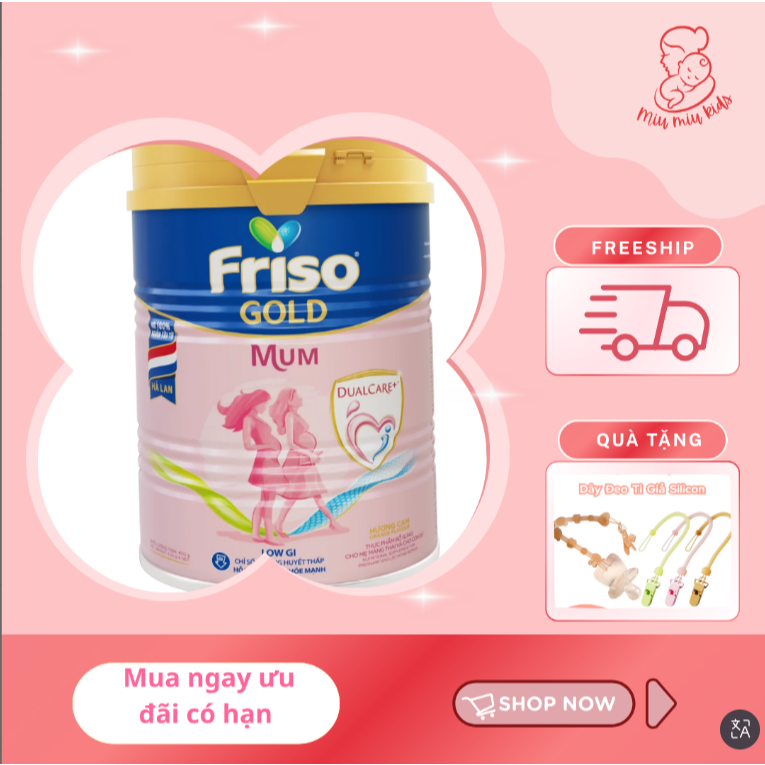 Miumiukids-Sữa bầu Friso Mum Gold 400g hương cam