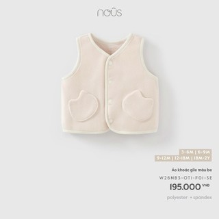[ Nous ] ghi lê PHOM bé, áo khoác nous mềm mại ấm áp  cho bé