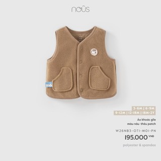 [ Nous ] ghi lê PHOM bé, áo khoác nous mềm mại ấm áp  cho bé