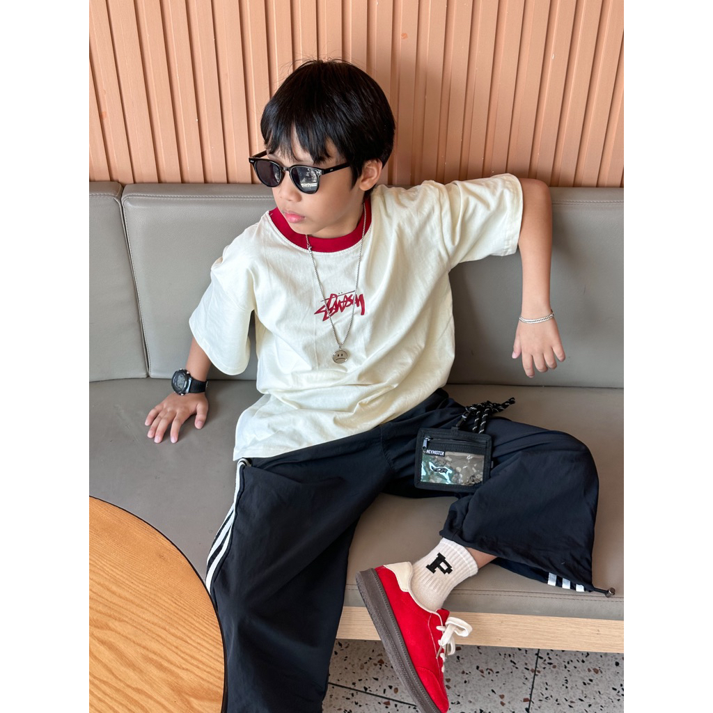 Áo Thun Trẻ Em Begie Redline Graphic Tee Unisex – Kym Baby A349
