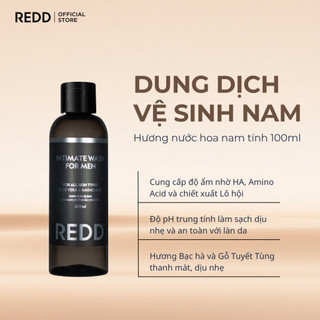 Dung dịch vệ sinh nam REDD làm sạch, dưỡng ẩm, khử mùi hiệu quả với hương thơm nam tính 100ml