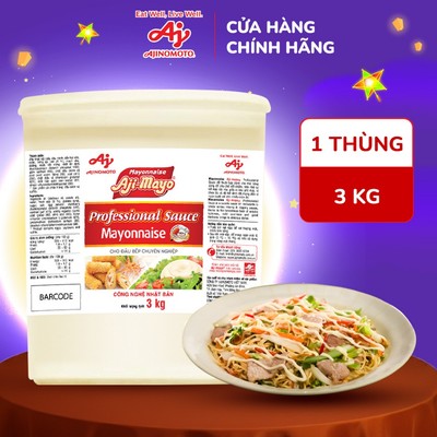 [CHÍNH HÃNG] Xốt Mayonnaise Aji-mayo® Professional Sauce 3kg/thùng
