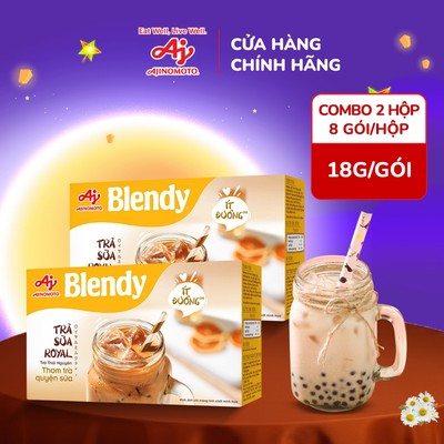 [CHÍNH HÃNG] Combo 2 Hộp Trà sữa Royal Blendy® 144g/Hộp (1 Hộp 8 Gói)