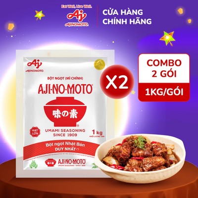 [CHÍNH HÃNG] Combo 2 Gói Bột Ngọt AJI-NO-MOTO® hạt lớn 1kg/gói