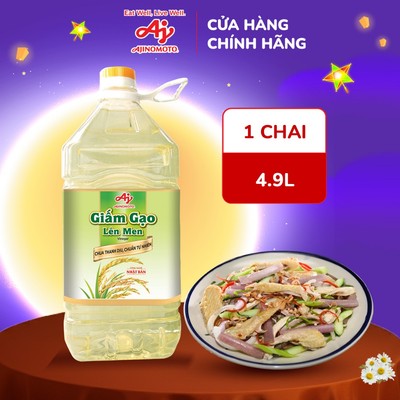 [CHÍNH HÃNG] Giấm Gạo Lên Men "Ajinomoto" 4.9l/Chai