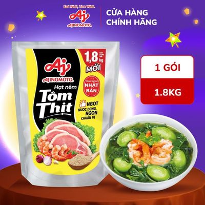 [CHÍNH HÃNG] Gói Ajinomoto® Hạt nêm Tôm Thịt 1.8Kg/Gói