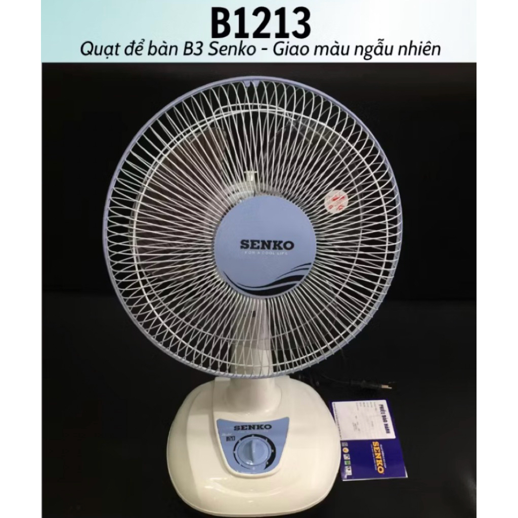 Quạt bàn B3 Senko B1213, công suất 40W vận hành êm ái .