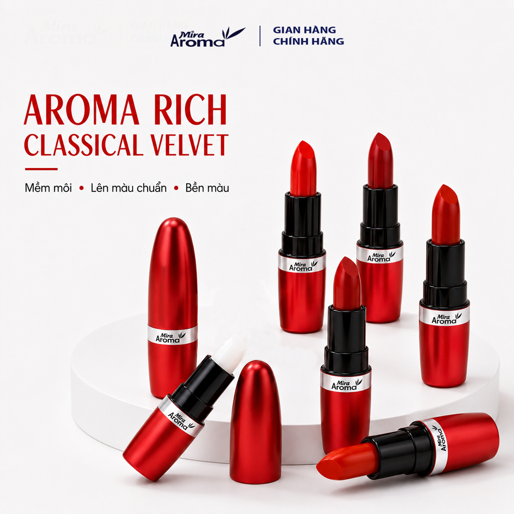 Son Môi Mira Aroma Rich Classical Velvet Mềm Mịn C433