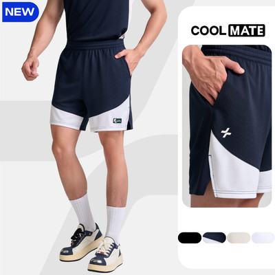 [MỚI]Quần Short nam cầu lông Basic Smash Energy, Quần thể thao co giãn, thấm hút, nhanh khô Coolmate