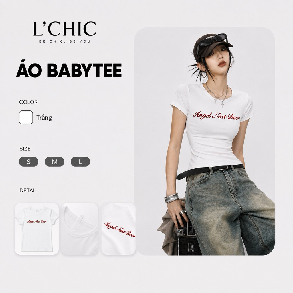 [FORM ÔM] Áo Thun Nữ Baby Tee Co Dãn-L'CHIC Studio