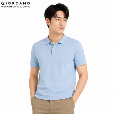 GIORDANO Áo Thun Nam Ngắn Tay Có Cổ Silk Polo 01016293