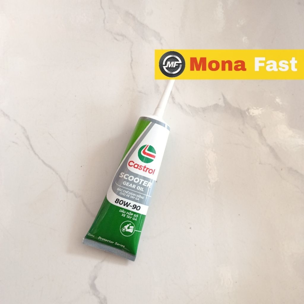 nhớt hộp số xe tay ga castrol | tuýp dầu láp xe ga