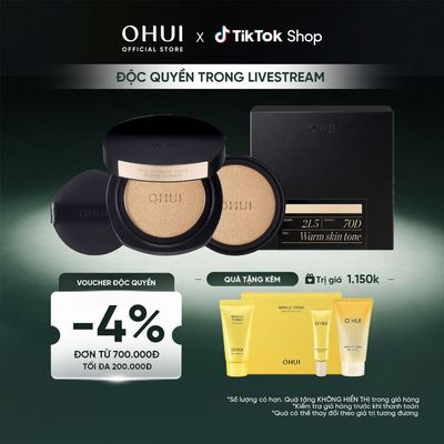 [KOL x OHUI] Phấn nước kiềm dầu che phủ cao mỏng nhẹ Ultimate Cover Denier Cushion SPF50/PA+++ 13G (Tặng 1 lõi)