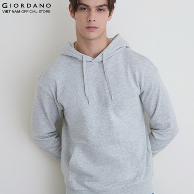 GIORDANO Áo Thun Nam Dài Tay Hoodie 01025605