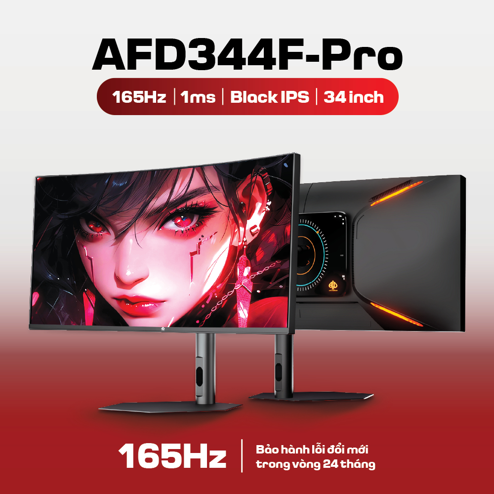 Màn hình máy tính 34inch 4K 165hz Black IPS cong 1900R - Chuyên đồ họa