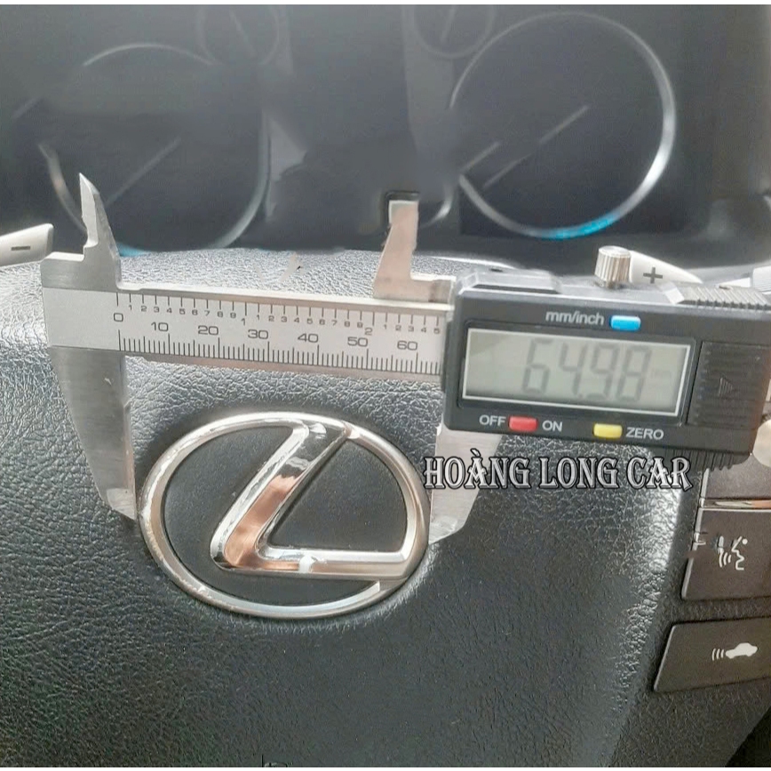 Logo Lexus Vô Lăng ( Kích Thước 64mm ) - Logo Lexus Vị Trí Còi Xe Lexus