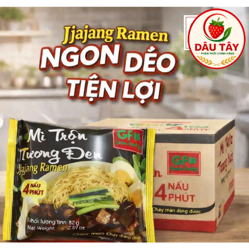 Mỳ trộn tương đen - Jjajang Ramen - 82g  (40 gói/Thùng)