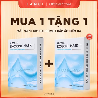 Mặt Nạ Vi Kim Exosome chuyên biệt cho da khô, sần LANCI Reedle Mask - mềm ẩm, căng bóng (25ml x 7)