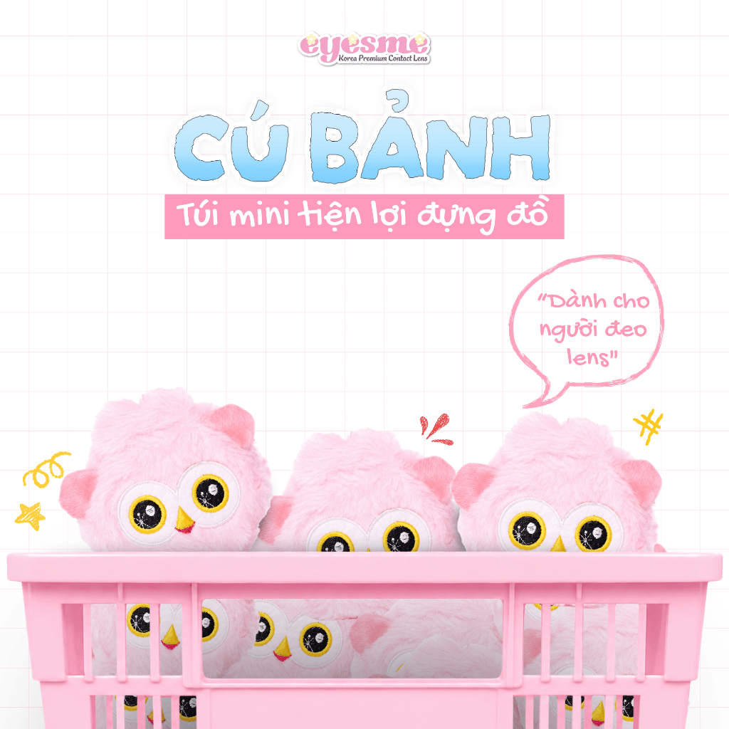 Quà tặng phiên bản giới hạn "Cú Bảnh" Eyesme túi mini đựng đồ tiện lợi